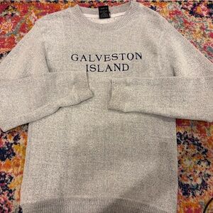 Gray Galveston Island Sweater